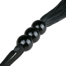 Черная силиконовая плеть Silicone Whip - 32 см. купить в секс шопе