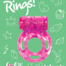 Розовое эрекционное кольцо с вибрацией Rings Axle-pin купить в секс шопе