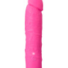 Розовый вибратор-реалистик на присоске PURRFECT SILICONE ONE TOUCH - 20 см. купить в секс шопе