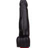 Чёрный вибромассажер-реалистик - 17,8 см. купить в секс шопе