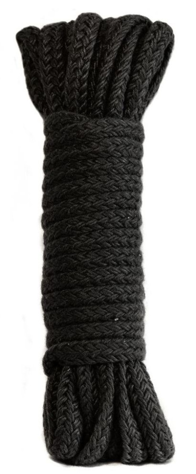 Черная веревка Tende - 10 м. купить в секс шопе