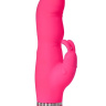Розовый вибратор с клиторальным стимулятором PURRFECT SILICONE DELUXE DUOVIBE - 17,5 см. купить в секс шопе