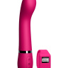 Розовый вибромассажер Kegel G - 20 см. купить в секс шопе