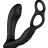 Черный вибромассажер простаты Nexus Simul8 Stroker Edition с кольцами для пениса и мошонки купить в секс шопе