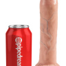 Телесный необрезанный фаллоимитатор на присоске 7  Uncut Cock - 19,1 см.  купить в секс шопе