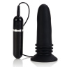 Чёрная анальная пробка 10-Function Adonis Vibrating Probes - 14 см. купить в секс шопе
