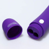 Фиолетовый классический вибратор с 12 режимами вибрации - 17 см. купить в секс шопе