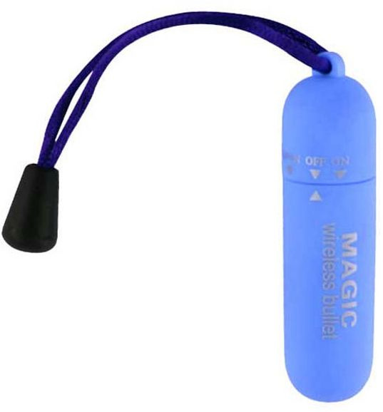 Голубая вибропуля Magic bullet - 7 см. купить в секс шопе