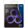 Набор из 3 синих эрекционных колец VS2 Pure Premium Silicone Cock Rings купить в секс шопе