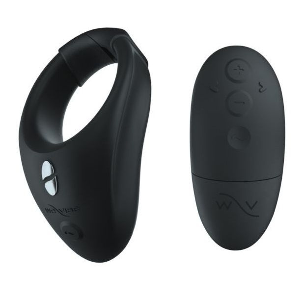 Черное эрекционное кольцо для ношения We-Vibe Bond купить в секс шопе