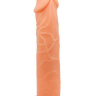Телесный фаллоимитатор на присоске - 19,8 см. купить в секс шопе