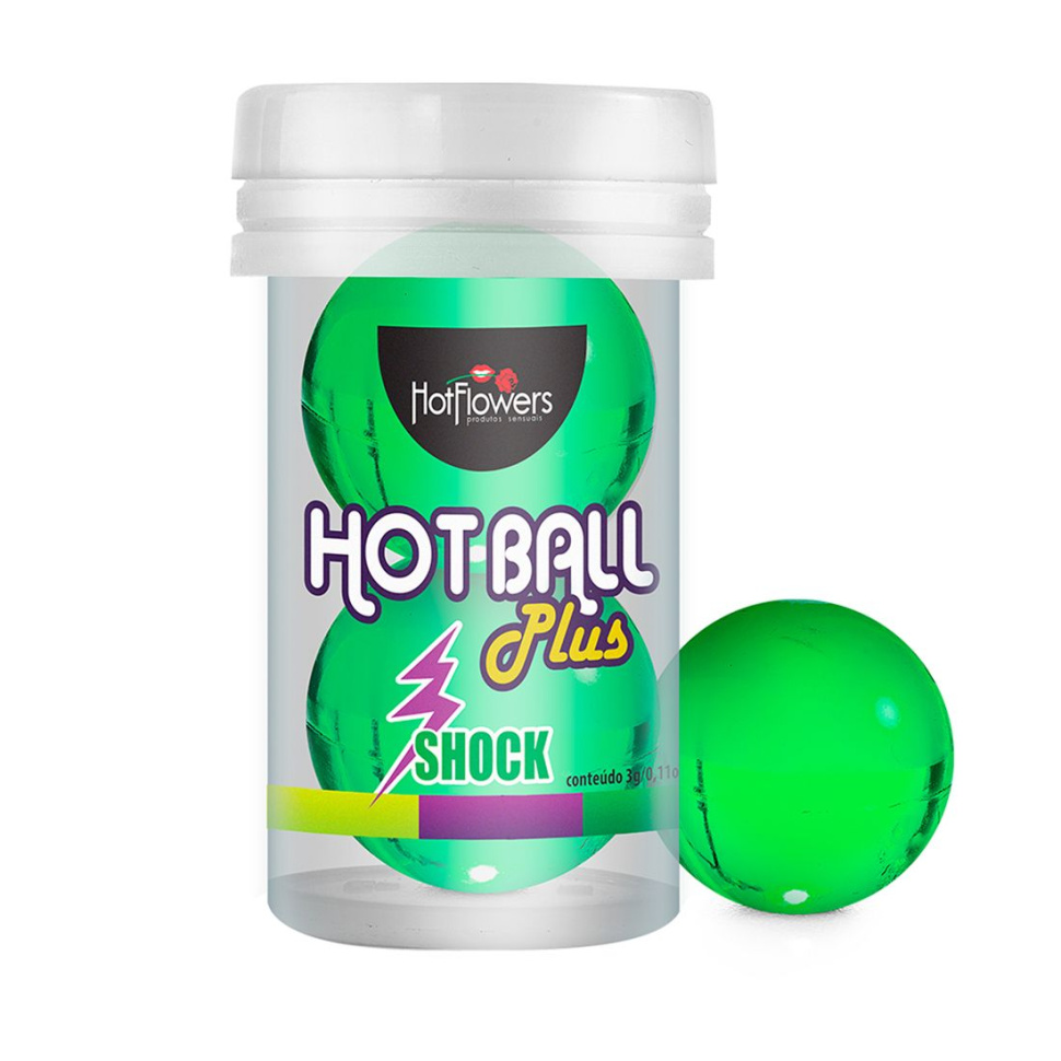 Лубрикант на силиконовой основе Hot Ball Plus с покалывающим эффектом (2 шарика по 3 гр.) купить в секс шопе