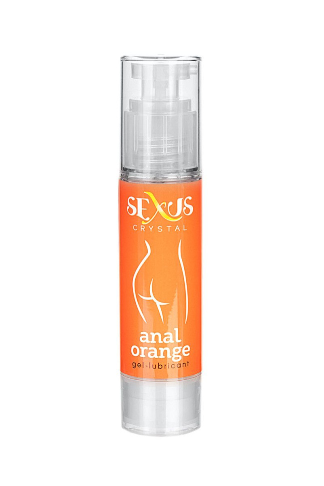 Анальная гель-смазка с ароматом апельсина Crystal Orange Anal - 60 мл. купить в секс шопе