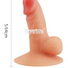 Телесный пенис-сувенир Universal Pecker Stand Holder купить в секс шопе