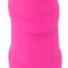 Розовый вибратор с рёбрышками и подогревом Warming Soft Vibrator - 22,8 см. купить в секс шопе