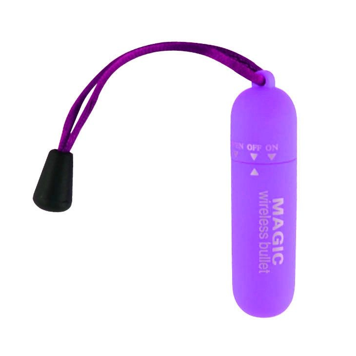 Фиолетовая вибропулька со шнурком купить в секс шопе