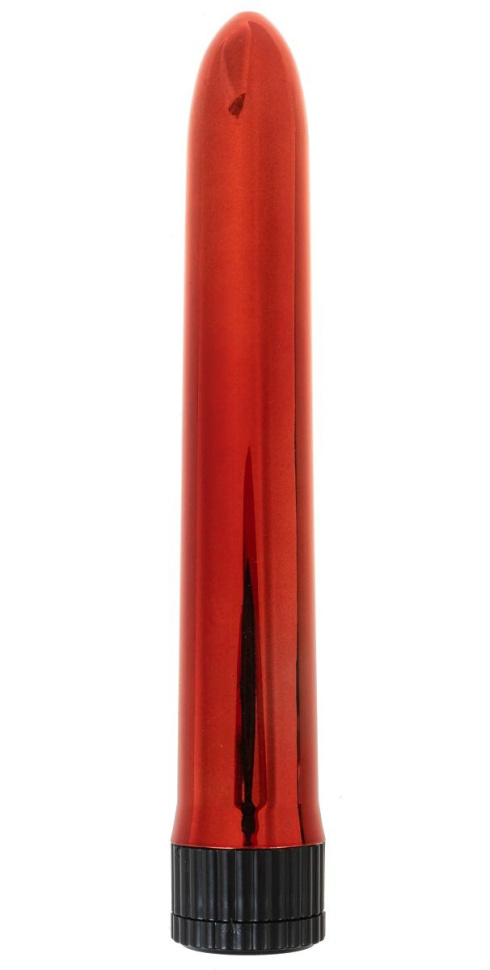 Красный классический вибратор - 18 см. купить в секс шопе