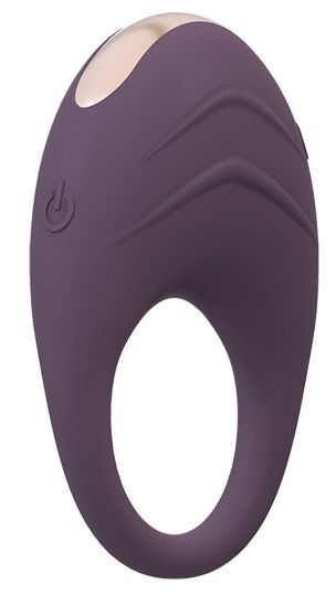 Фиолетовое эрекционное виброкольцо AVETA купить в секс шопе