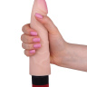 Вибромассажёр-реалистик с розовой головкой - 17 см. купить в секс шопе