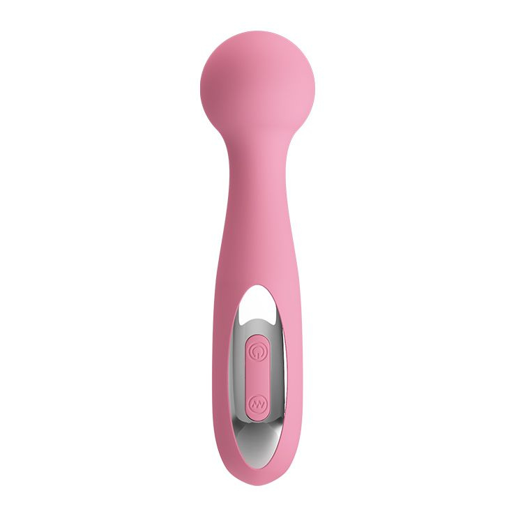 Нежно-розовый жезловый вибростимулятор Corina купить в секс шопе