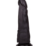 Чёрный фаллоимитатор на присоске - 17,5 см. купить в секс шопе