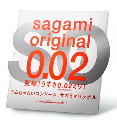 Ультратонкий презерватив Sagami Original - 1 шт. купить в секс шопе