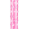 Розовый стеклянный фаллоимитатор с шишечками - 17,8 см. купить в секс шопе