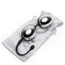 Серебристо-черные вагинальные шарики Inner Goddess Silver Jiggle Balls купить в секс шопе