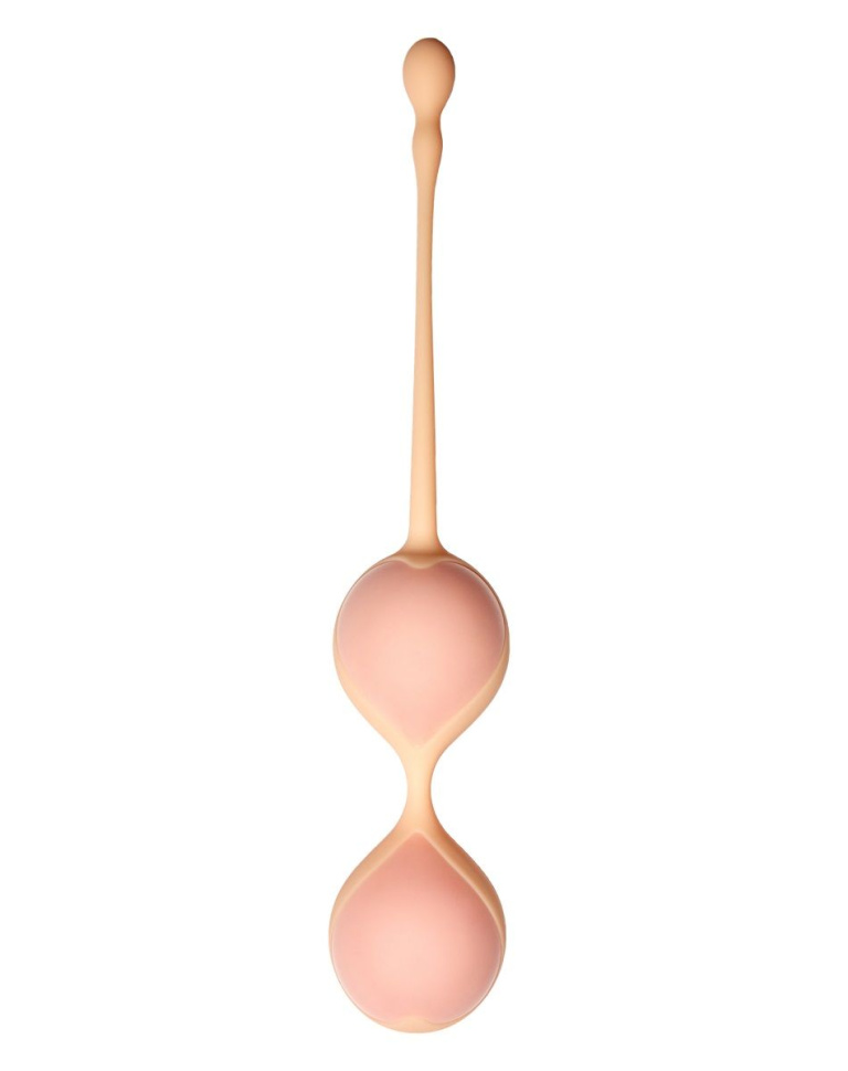 Персиковые шарики Кегеля со смещенным центом тяжести Orion купить в секс шопе