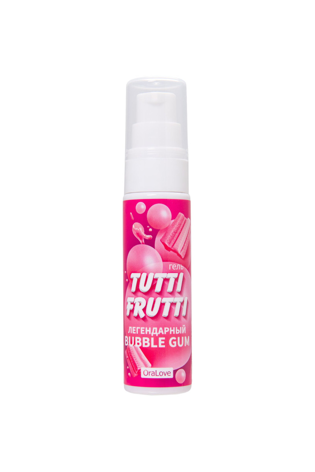 Интимный гель на водной основе Tutti-Frutti Bubble Gum - 30 гр. купить в секс шопе