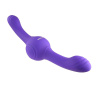 Фиолетовый двусторонний вибромассажер Our Gyro Vibe - 29,5 см. купить в секс шопе