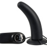 Чёрный анальный вибратор с присоской Silicone Black Vibe - 13 см. купить в секс шопе