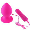Розовый виброплаг с выносным пультом Anal Plug L - 9 см. купить в секс шопе