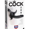 Страпон Harness со съемной чёрной насадкой King Cock 9 - 22,9 см. купить в секс шопе