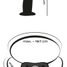 Черный вибрострапон с пультом ДУ RC Vibrating Strap-On - 13 см. купить в секс шопе