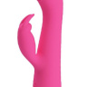 Розовый вибромассажер-кролик Rachel с имитацией оральных ласк - 19,9 см. купить в секс шопе