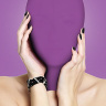 Закрытая фиолетовая маска на лицо Subjugation купить в секс шопе