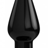 Чёрный анальный стимулятор Bottom Line 6  Model 2 rubber Black - 15,5 см. купить в секс шопе