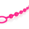 Розовая анальная цепочка Play Beads - 24,8 см. купить в секс шопе