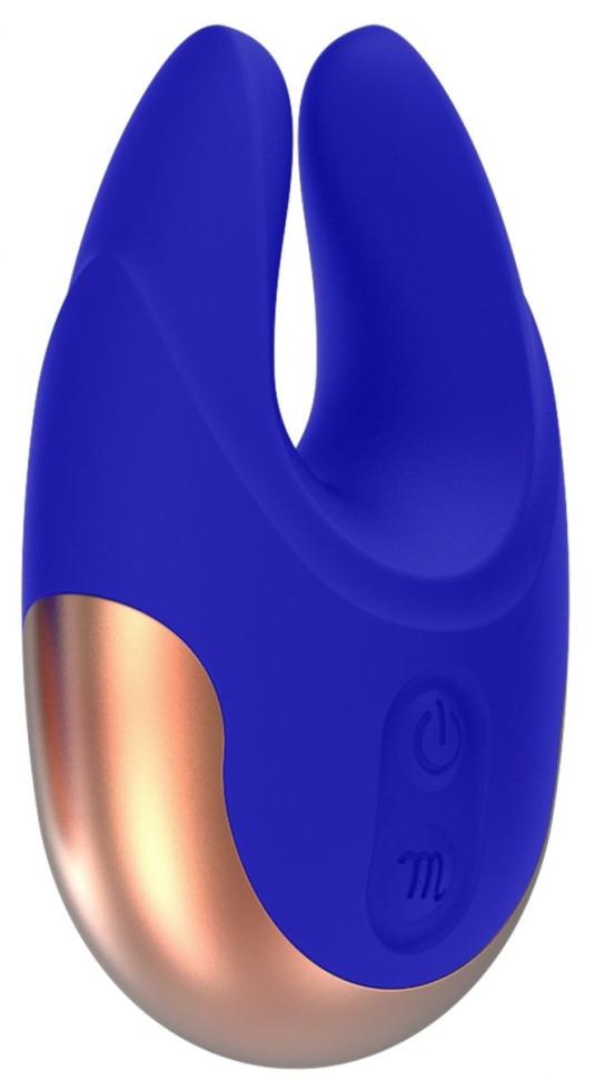 Синий клиторальный стимулятор Lavish - 8,9 см. купить в секс шопе