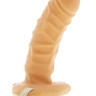 Полый телесный фаллопротез на ремнях - 18,5 см. купить в секс шопе