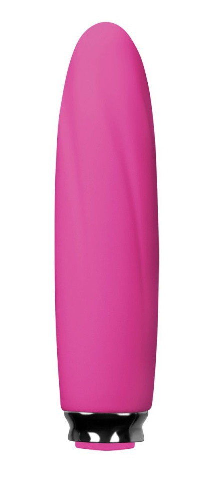 Перезаряжаемый розовый вибромассажер Luxe Compact Vibe Electra - 10,8 см. купить в секс шопе