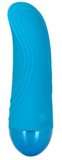 Голубой мини-вибратор Tremble Tickle - 12,75 см. купить в секс шопе
