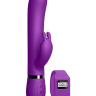 Фиолетовый вибромассажер-кролик Kegel Rabbit с браслетом - 22,5 см. купить в секс шопе