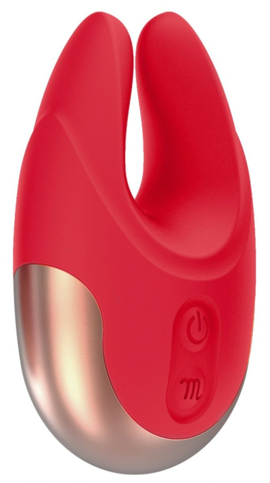 Красный клиторальный стимулятор Lavish - 8,9 см. купить в секс шопе