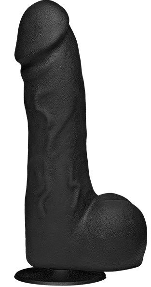 Черный фаллоимитатор The Perfect Cock With Removable Vac-U-Lock Suction Cup - 19 см. купить в секс шопе