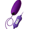 Фиолетовое виброяйцо с пультом управления A-Toys Cony, работающее от USB  купить в секс шопе