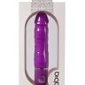 Фиолетовый вибратор-реалистик без мошонки ABIA HIMEROS - 18 см. купить в секс шопе