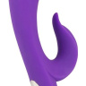 Фиолетовый вибратор с клиторальным отростком Pure Lilac Vibes - 21,8 см. купить в секс шопе