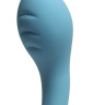 Голубой силиконовый стимулятор для точки G - 17 см. купить в секс шопе